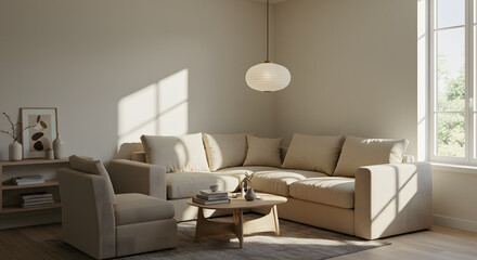 Sunny Modern Living Room Corner







