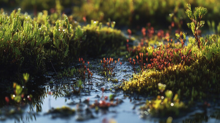 Sphagnum moss contributes significantly to peat bog formation, which serves as vital carbon sinks and helps regulate the Earth’s climate by storing vast amounts of carbon