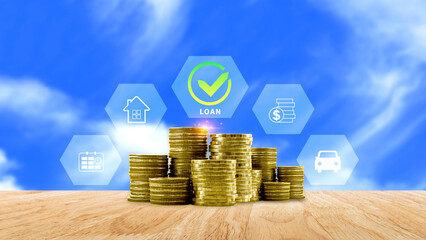Loan, Financial loan agreement concept, investment and finance concept, fundraising, Personal Loan...