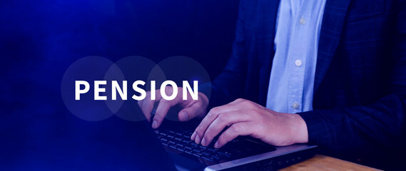 Pension concept, Saving and pension planning, Pension fund, retirement, Future investment,...
