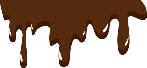 Melted Chocolate Dripping Illustration