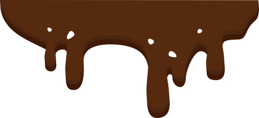 Melted Chocolate Dripping Illustration