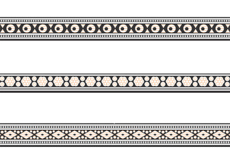 Flower Border, Embroidery, fabric print, textile border.