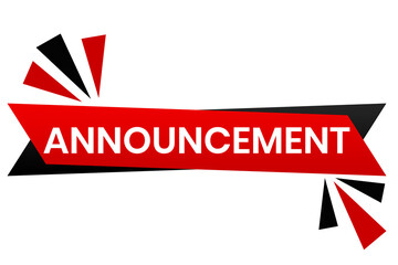 announcement sticker element for announcement banner