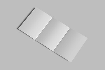 Trifold A5 Mockup Design Blank