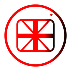 United kingdom flag symbol vector