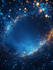 Fototapeta premium Stunning cosmic scene with glowing stars and a celestial glow.