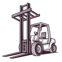 Forklift vehicle industrial machine heavy equipment