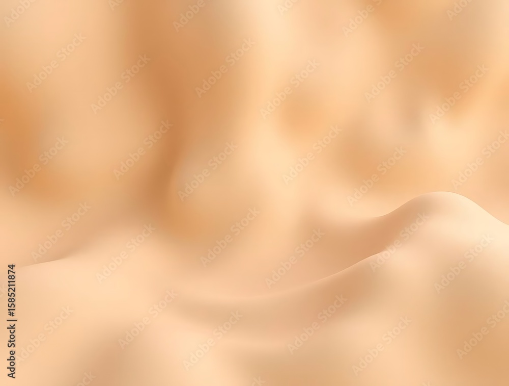 Aufkleber beige abstract background with smooth, blurred wave-like patterns creating an elegant texture