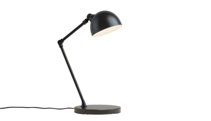 Black Desk Lamp - Adjustable Task Light | Office Lighting | Study Lamp | Work Light | Reading Light | Table Lamp