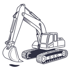 Heavy excavator digging construction machine vehicle heavy equipment
