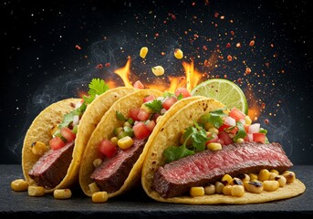 Flaming Hot Steak Tacos Recipe A Delicious Mexican Meal
