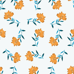 cute flower pattern image for fabric textile or wall decoration
