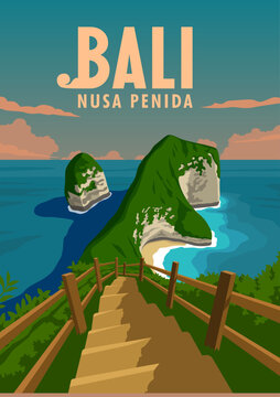 Bali nice place in world with beach and island paradise sunset