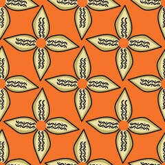 Hand drawn colourful florals Seamless pattern. Abstract Florals pattern. Colourful background. Designed for paper, cover, fabric, decor, wall paper and etc.