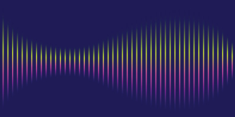 Abstract Sound Wave Visualization Colorful Gradient Lines Representing Audio Frequency