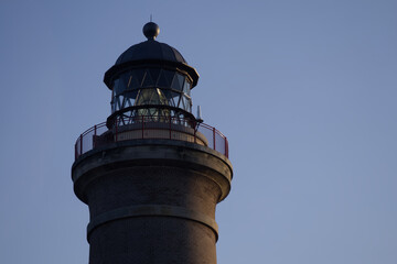 Lighthouse Lantern Room Against Clear Blue Sky