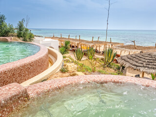 Landscape in a beach in Hammamet, Tunisia