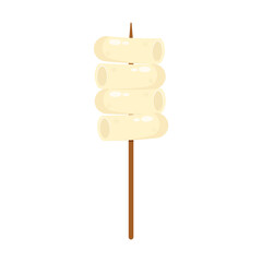 Tteokbokki Noodle Icon Vector Design.