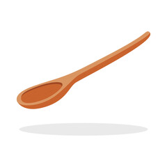 Wooden Spoon Icon Vector Design.