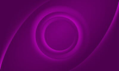 Elegant minimal futuristic magenta background–Abstract circular shape 3D pattern background with line stripes–Modern curve line vector for banner, poster, web, seminar, campaign, business, corporate