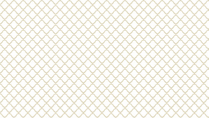 Naklejka premium Repeating quatrefoil pattern with light green outlines on a white background surface design