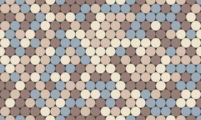 Abstract geometric pattern of muted pastel circles in a diagonal arrangement.  Ideal for backgrounds, textures, or website design.  Evokes feelings of calm and sophistication.