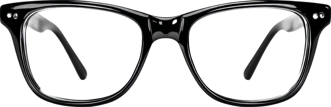 Classic black retro fashion eyewear. cool isolated style accessory