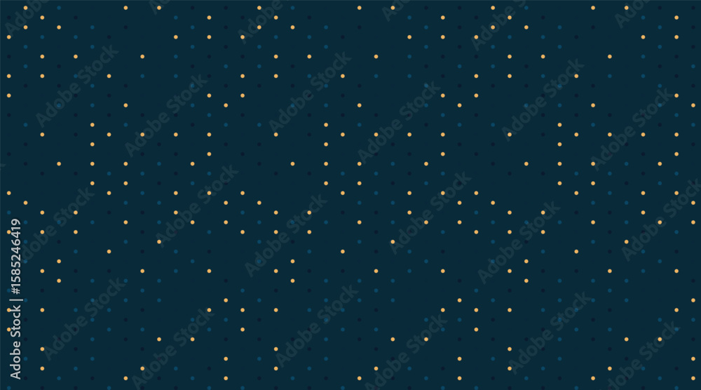 Poster elegant dark teal background adorned with a subtle, repeating pattern of tiny gold stars.
