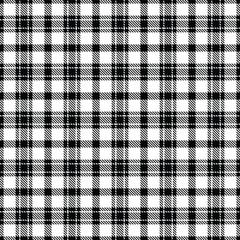 Page textile vector check, teenager fabric plaid texture. King tartan seamless background pattern in black and white colors.