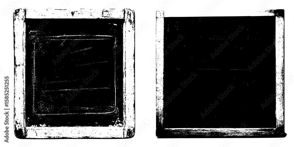 Poster black icon representing a blank canvas displaying minimalistic design suitable for various digital u