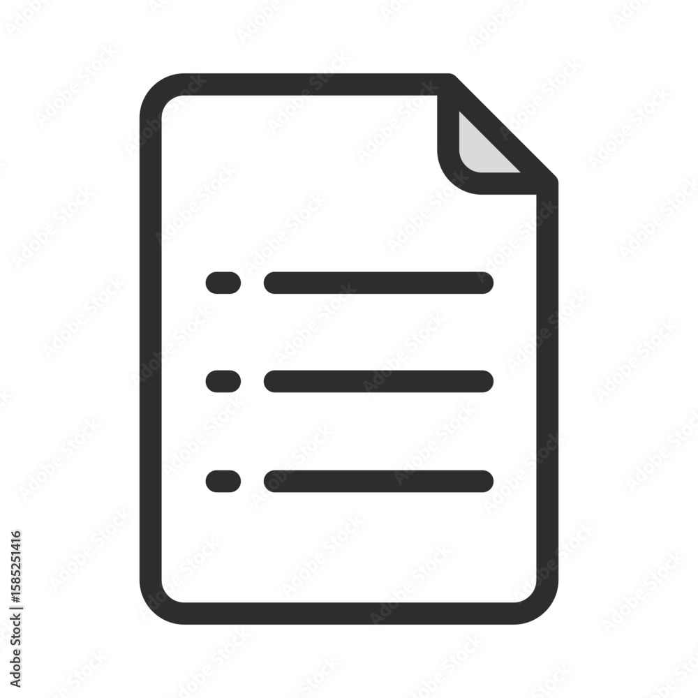 Aufkleber checklist document icon to do list report symbol