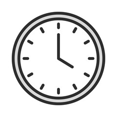 Clock Icon Time Management Hour Minute Second Symbol