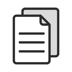 Document Icon Stacked Files Paper Copy Data Archive Symbol