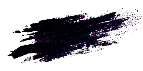 Abstract Painting Displays Bold Black Brushstrokes Across White Background. Abstract black in splash, paint, brush strokes, stain grunge isolated on transparency background