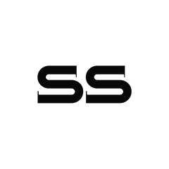 SS monogram logo design letter text name symbol monochrome logotype alphabet character simple logo