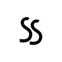 SS monogram logo design letter text name symbol monochrome logotype alphabet character simple logo