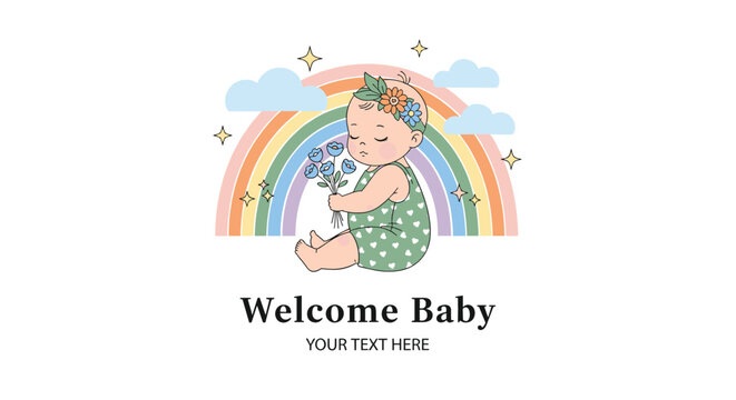 A sweet welcome to our precious new baby and bundle of joy