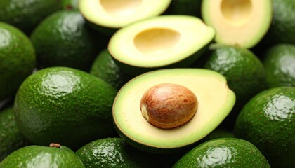 Fresh and Ripe Avocado Fruits Ready for Culinary Creations and Healthy Eating