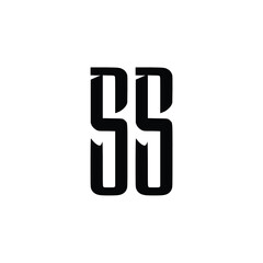 SS monogram logo design letter text name symbol monochrome logotype alphabet character simple logo