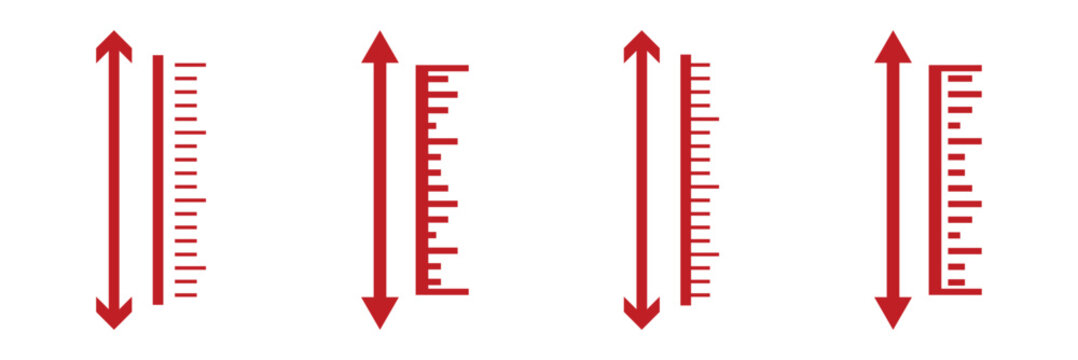 Minimum ceiling heights icon Flat art illustration in outline