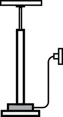 Manual Air Pump PNG – Mechanical Hand Pressure Pump for Car, Bike, and Bicycle Tire Inflation, Portable Foot or Hand Operated Compressor on Transparent Background

