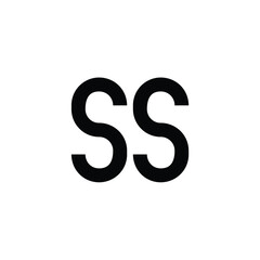 SS monogram logo design letter text name symbol monochrome logotype alphabet character simple logo