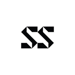 SS monogram logo design letter text name symbol monochrome logotype alphabet character simple logo