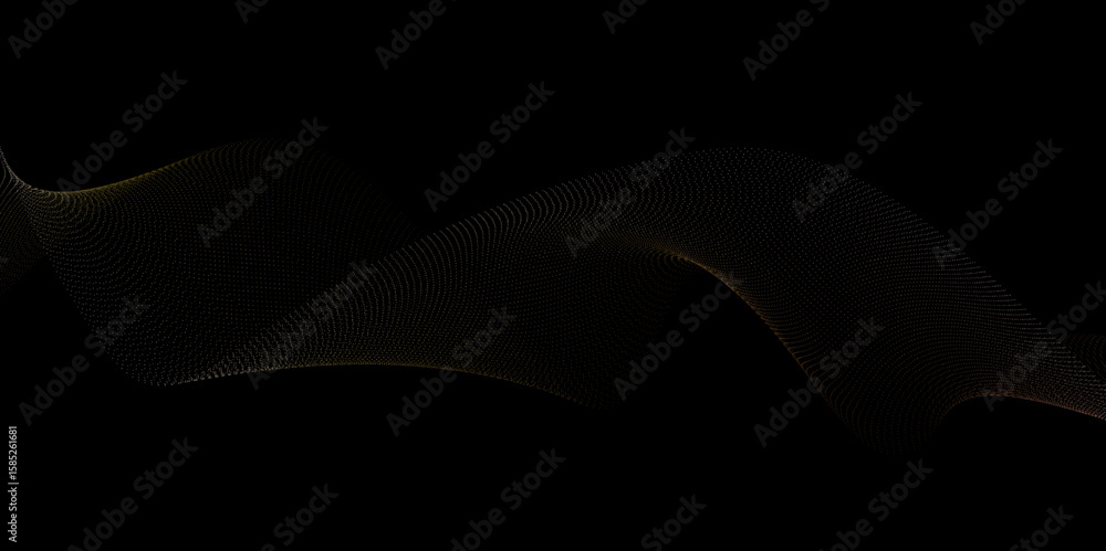 Poster abstract wavy information technology smooth wave lines background. abstract colorful flowing wave cu