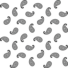 Paisley Design Pattern, fabric print, Texture, background, shirt design.