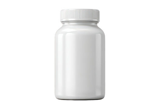 Blank white plastic pill bottle (9)