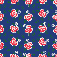 Hand drawn colourful florals Seamless pattern. Abstract Florals pattern. Colourful background. Designed for paper, cover, fabric, decor, wall paper and etc.