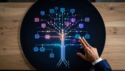 Innovative Artificial Intelligence Tree Human Interaction with Digital Network for Tech Solutions