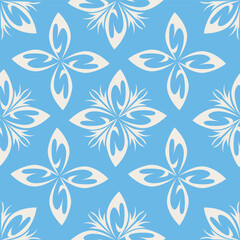 Cute vector floral seamless pattern. Colorful flowers background. Trendy repeat texture for fashion print, wallpaper or fabric
